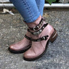 Women's Round Toe Vintage Casual Ankle Boots 13216507C