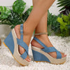 Women's Thick Sole Waterproof Platform High Heel Sandals 62059381C