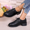 Women's Retro Lace-Up Flats 77439008S