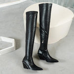 Women's Fashion Pointed Elastic Over-the-Knee Boots 65329753S