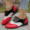 Women's Fashionable Casual Lace-Up Color Matching Shoes 80760375C