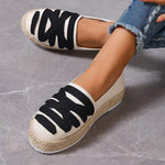 Women's Espadrille Platform Slip-On Shoes 08607482C