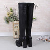 Women's Thick-Soled Elastic Over-The-Knee Boots 84766320C