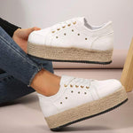Women's Casual Thick Sole Espadrille Flats 05708518C
