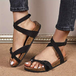 Women's Cork Sole Slide Sandals 72635316C