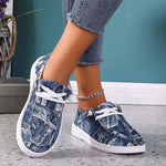 Women's Color-Block Lace-Up Slip-On Sneakers 50491077C