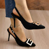 Women's Pointed Toe Fashionable Casual Stiletto Heels 42547464C