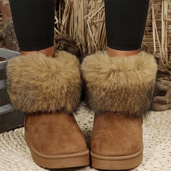 Women's Plush-Lined Warm Snow Boots 51049131C