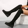 Women's Thick Sole Stretch Over-the-Knee Boots 41184030C