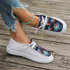 Women's Slip-On Printed Canvas Shoes 07823649C