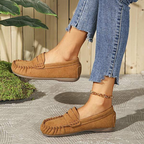 Women's Retro Slip-on Loafers 38988776C