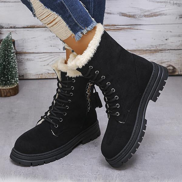 Women's Ethnic Style Tassel Decorated Snow Boots 95246389S