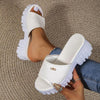 Women's Casual Daily Simple Thick Soled Slippers 19944568S