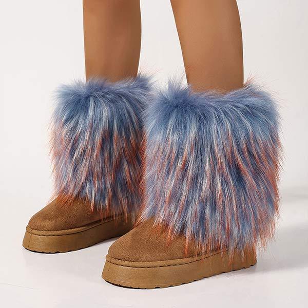 Women's Stylish Warm Fluffy Snow Boots 87035175C