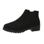 Women's Suede Block Heel Chelsea Boots 48558550C