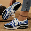 Women's Fashion Lace-Up Flying Knit Sneakers 58117017S