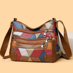 Women's Large-Capacity Patchwork Multi-Pocket Crossbody Shoulder Bag 95062939C