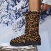 Women's Fashion Leopard Print Warm Snow Boots 24091690S