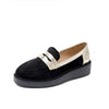 Women's Color Block Thick Sole Round Toe Loafers 12699107C