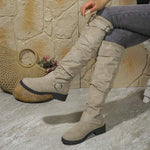 Women's Knee-High Slouch Boots with Ruching Detail 38293071C