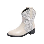 Women'S Sequin Sleeve Martin Boots 77204407C