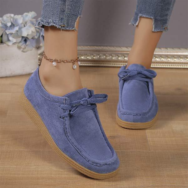 Women's Casual Round-Toe Strap Wedge Heel Shoes 71448328C