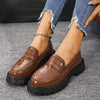 Women's Patent Leather Platform Loafers 98337232C