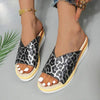 Women's Leopard Print Wedge Sandals 34950620C