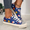 Women's Casual Rhinestone Christmas Canvas Shoes 17698639S