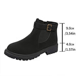 Women's Belt Buckle Elastic Ankle Boots 34895768C