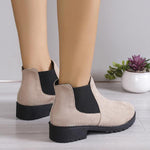 Women's Casual Low Heel Short Boots Chelsea Boots 39253804S