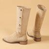 Women's Low Heel Block Heel Knee-High Boots 08404041C