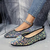 Women's Fashionable Sequined Slip-On Flats 07143243S