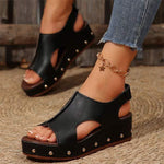 Women's Thick-Soled Wedge Sandals 01396193C