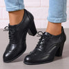 Women's Block Heel Lace-Up Fashion Shoes 05532375C