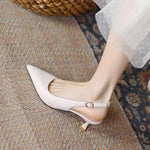 Women's Pointed-toe High Heel Slingback Sandals 06558126C