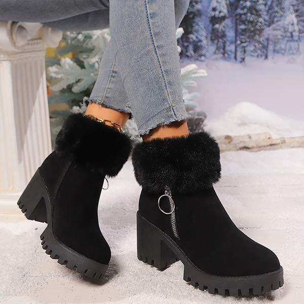 Women's Short Warm Snow Boots 24118630C