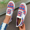 Women's Casual Mesh Ethnic Pattern Flats 03002158S