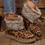 Women's Casual Fur Collar Thick Soled Snow Boots 17535543S