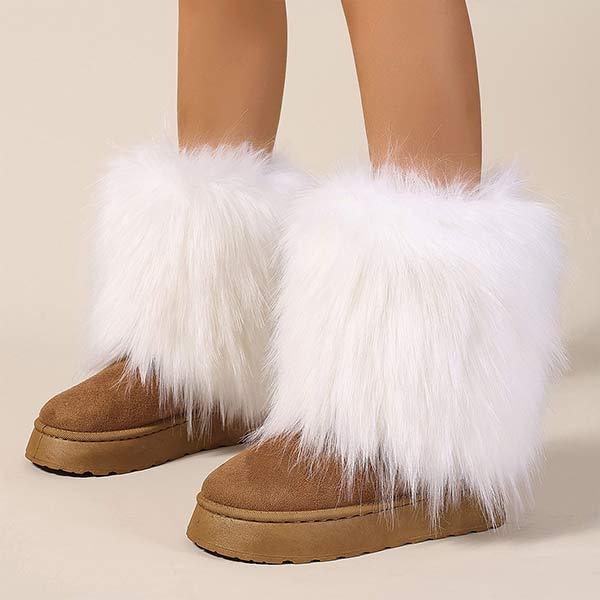 Women's Stylish Warm Fluffy Snow Boots 87035175C