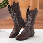 Women's Embroidered Riding Boots 63310884C