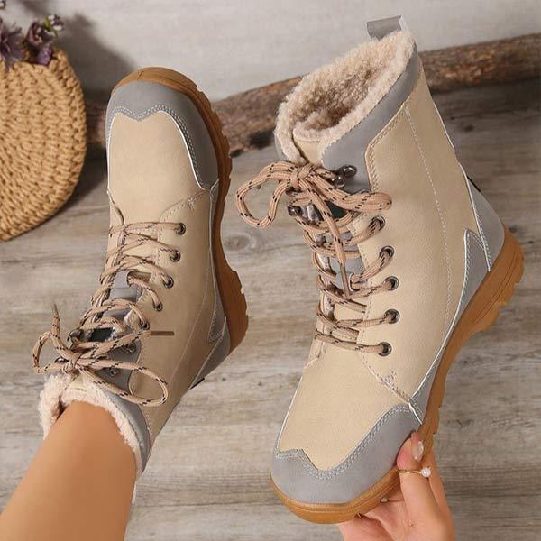 Women's Warm Lace-Up Ankle Boots 30691997C