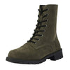 Women's Lace-Up Fur-Lined Warm Combat Boots 89736583C