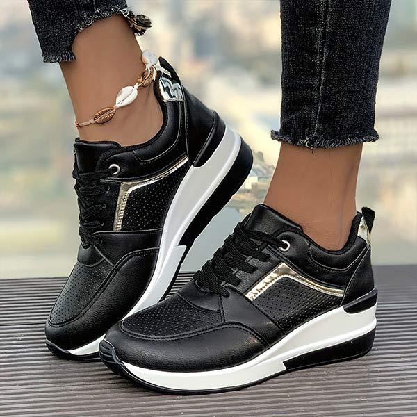 Women's Fashion Lace-Up Casual Sneakers 00888396C