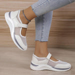 Women's Casual Fly Woven Breathable Velcro Mesh Sneakers 12281381S