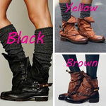 Women's Vintage Chunky Heel Short Boots 60830711C