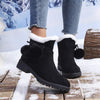 Women's Cute Plush-Lined Short Boots with Fluffy Cuffs 98682670C