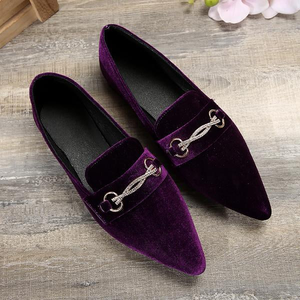 Women's Fashionable Sequined Slip-On Flats 07083149S