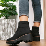 Women's Front Zip Casual Thick Sole Ankle Boots 52956611S