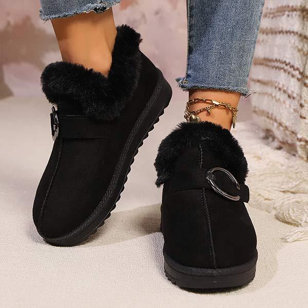 Women's Slip-On Faux Fur Snow Boots 90660682C